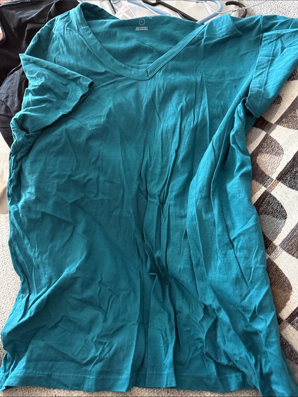 Universal Thread Teal V-Neck Short Sleeve Tee
